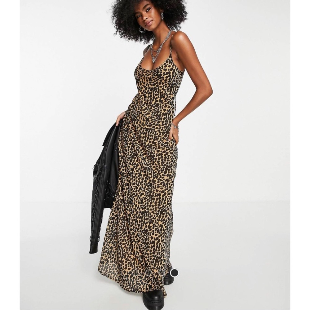 EMORY PARK Leopard Print Maxi Dress